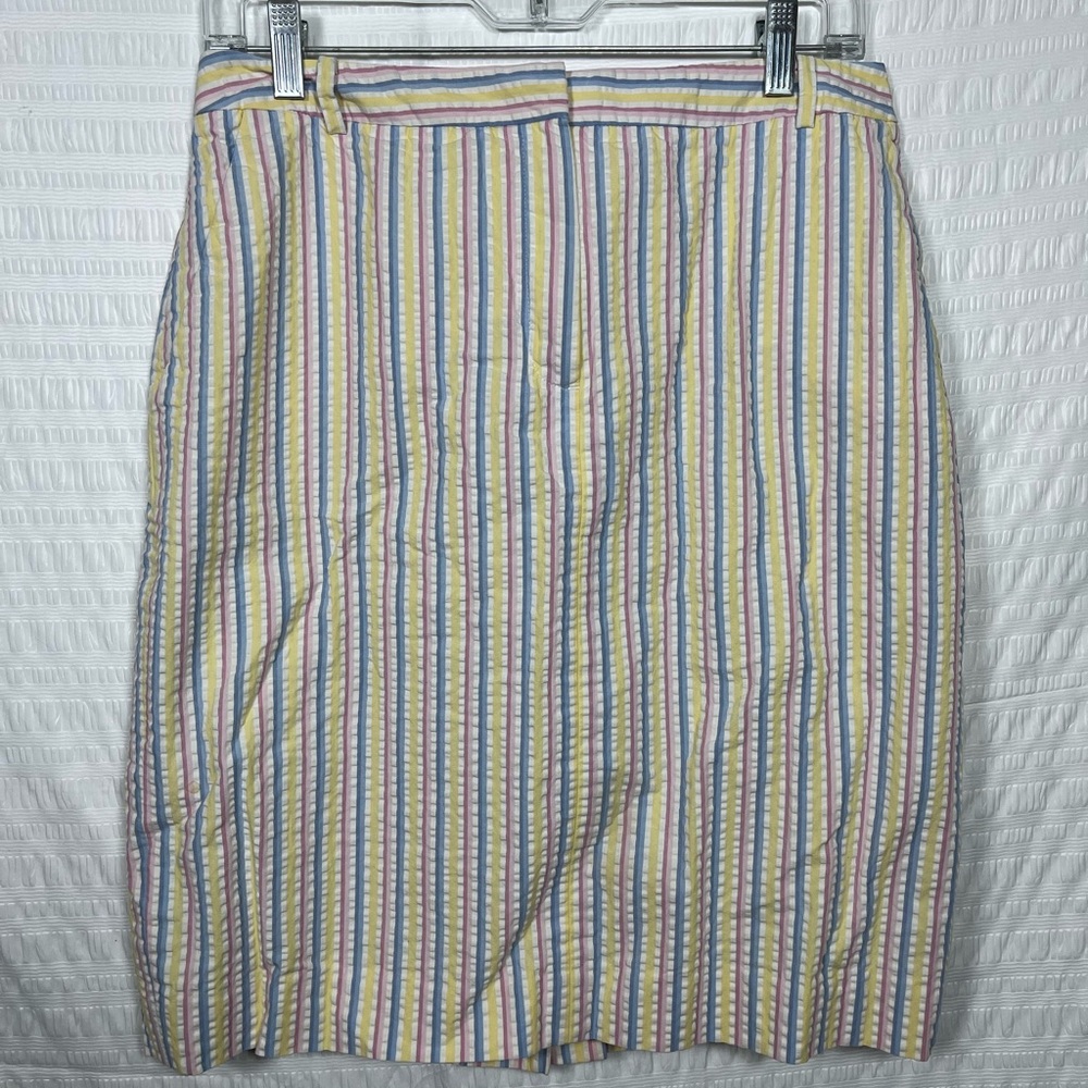 Brooks Brothers Women’s Seersucker Cotton Pencil Skirt Size 8